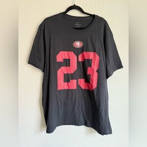 Nike San Francisco 49ers T Shirt Mens Size XXL Christian McCaffrey NFL Tee
